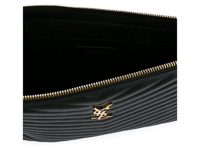 Autre Marque Clutch matelassé monogram dorata - vista 5