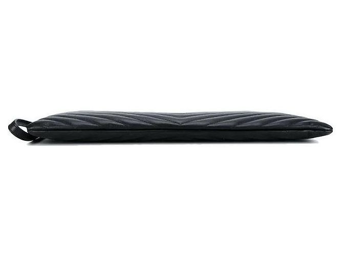 Autre Marque Clutch matelassé monogram dorata - vista 6