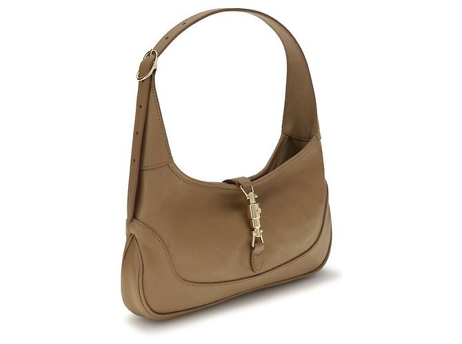Gucci Borsa Bos Taurus in pelle di vitello beige - vista 2