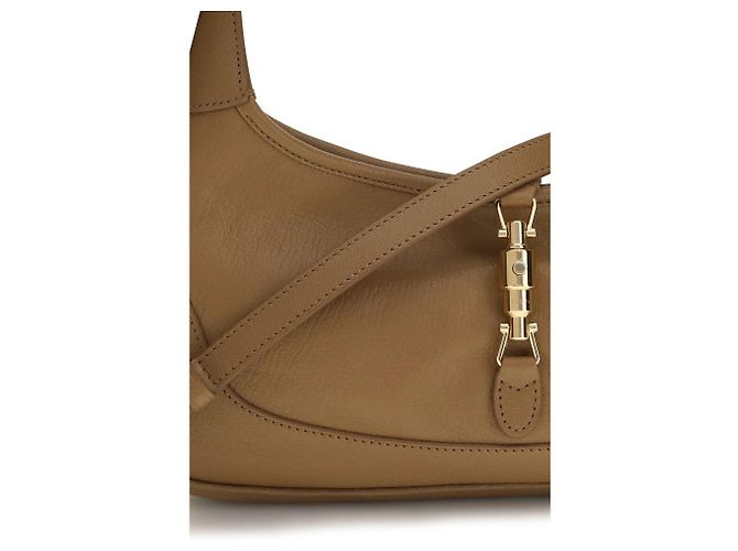 Gucci Borsa Bos Taurus in pelle di vitello beige - vista 4