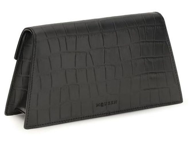 Alexander Mcqueen Bolso de hombro Bos Taurus en piel de becerro negra - vista 3