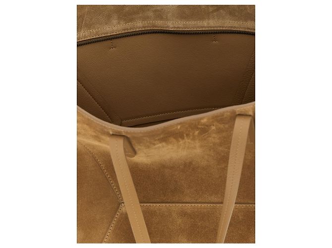 Brunello Cucinelli Borsa a tracolla in vitello marrone - vista 4