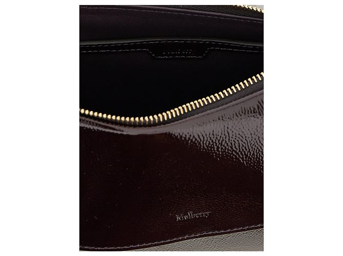 Mulberry Sac à épaule en cuir de veau violet - vue 4