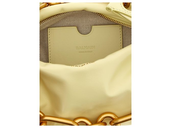 Balmain Bicolor-Handtasche aus Kalbsleder - Ansicht 4
