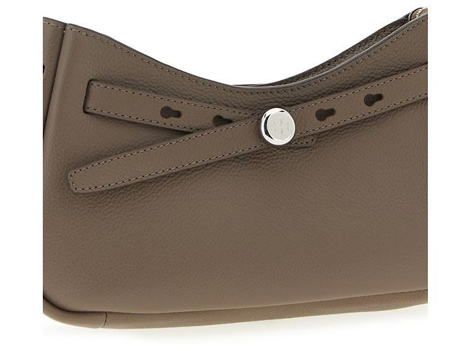 Tory Burch Borsa a tracolla in pelle di vacchetta marrone - vista 3