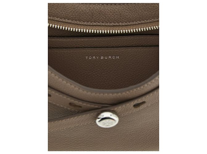 Tory Burch Borsa a tracolla in pelle di vacchetta marrone - vista 4