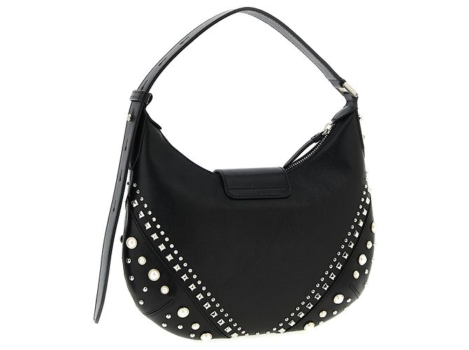 Jimmy Choo Borsa a tracolla in pelle di agnello bianca - vista 2