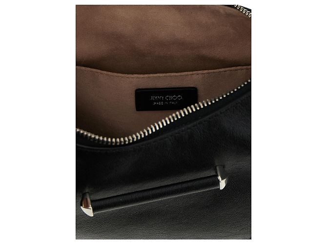 Jimmy Choo Borsa a tracolla in pelle di agnello bianca - vista 4