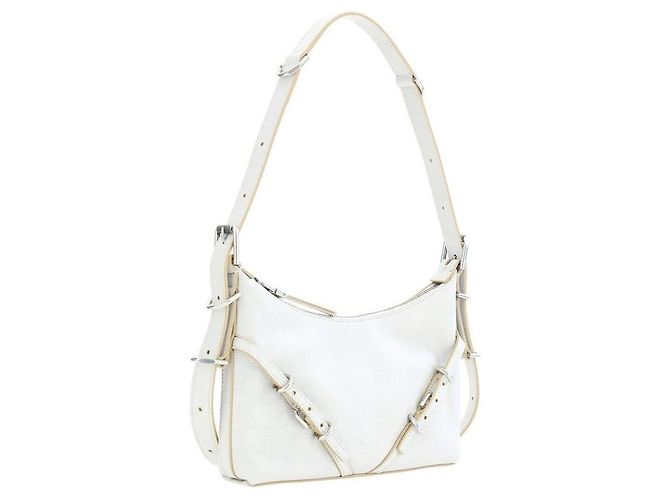 Givenchy Borsa a tracolla in pelle bianca - vista 2