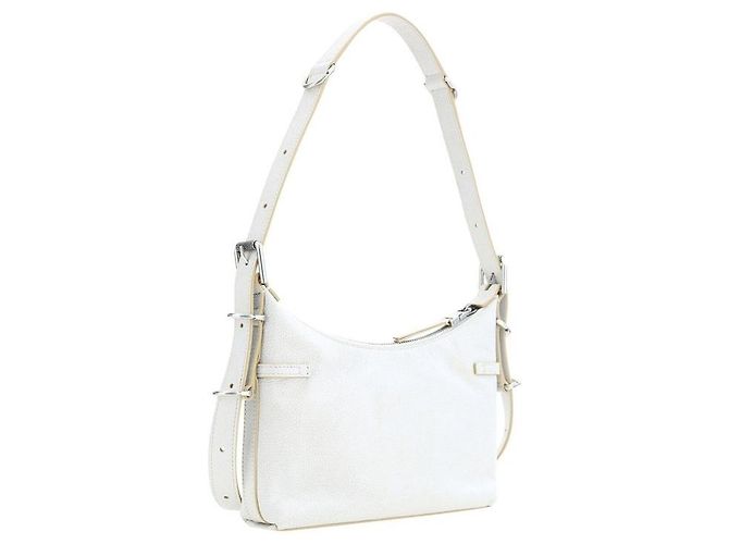 Givenchy Borsa a tracolla in pelle bianca - vista 3