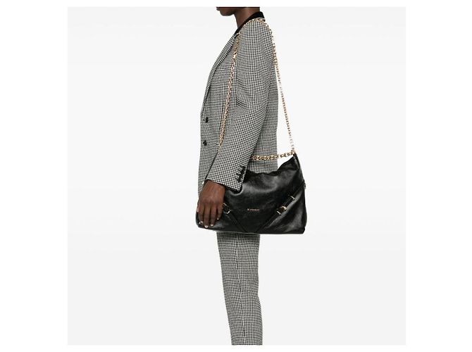 Givenchy Borsa a tracolla in vitello nero - vista 4