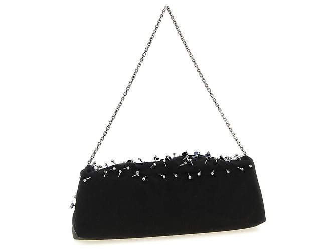 Roger Vivier Pochette in viscosa nera - vista 2