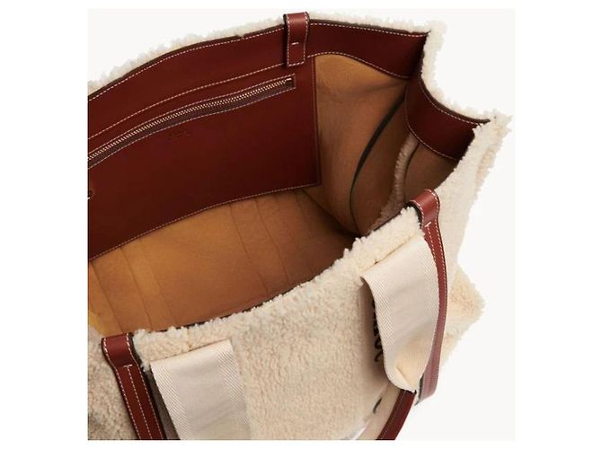 Chloé Beige Lammfell-Tote-Bag - Ansicht 2