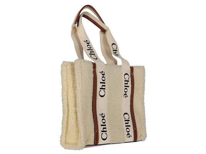 Chloé Beige Lammfell-Tote-Bag - Ansicht 3