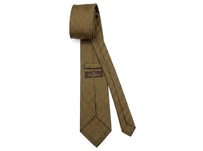 Gravata Givenchy de seda castanha - vista 2