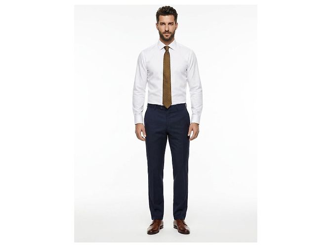 Gravata Givenchy de seda castanha - vista 3
