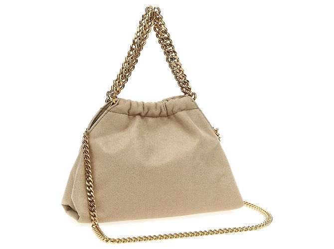 Stella Mc Cartney Borsa a tracolla in poliestere beige - vista 2