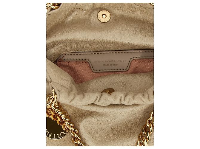 Stella Mc Cartney Borsa a tracolla in poliestere beige - vista 4