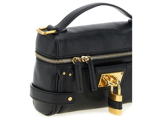 Chloé Schultertasche aus schwarzem Büffelleder - Ansicht 3