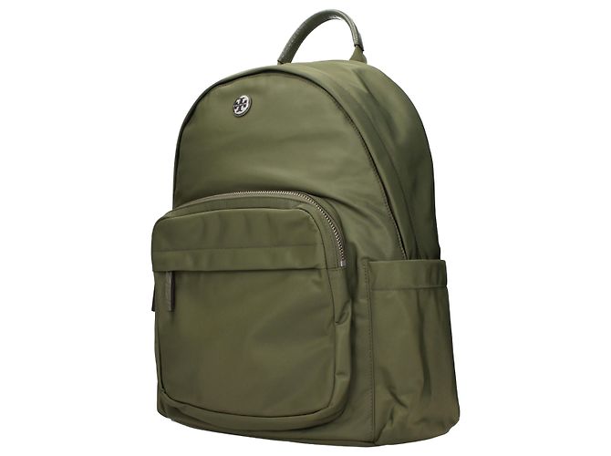 Zaino Tory Burch in nylon verde - vista 2