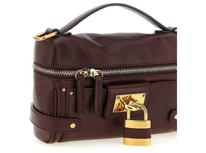 Chloé Schultertasche aus braunem Büffeleder - Ansicht 3