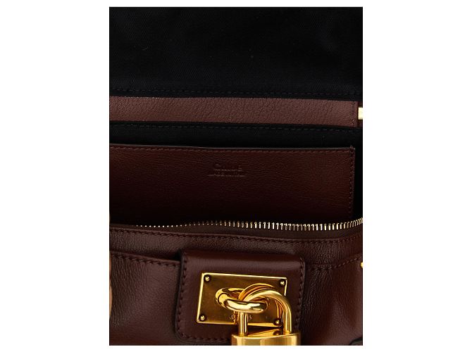 Chloé Schultertasche aus braunem Büffeleder - Ansicht 4