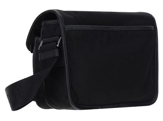 Prada Borsa a tracolla in poliammide nera - vista 3