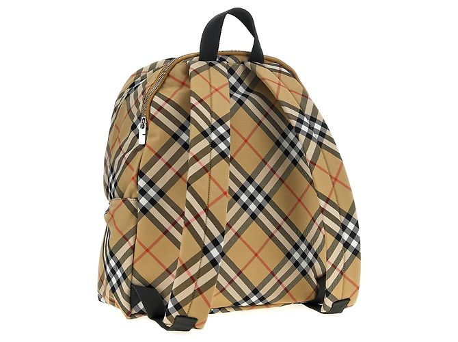 Burberry Sac à dos en polyester beige - vue 2