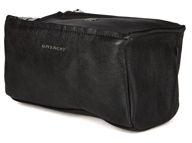 Givenchy Necessaire in pelle di vitello grigia - vista 2