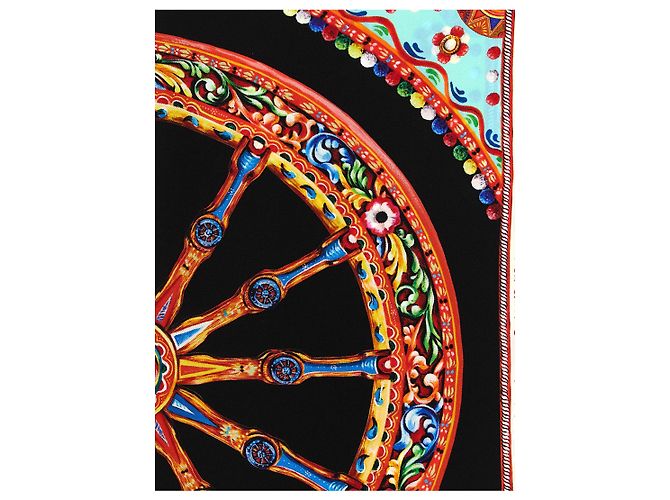 Dolce & Gabbana Sciarpa di seta multicolore - vista 3