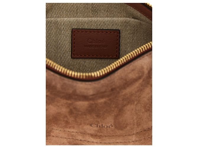 Chloé Borsa a tracolla in vitello marrone - vista 4