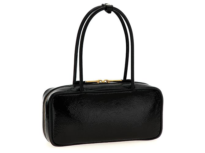 Miu Miu Borsa a mano in pelle di agnello nera - vista 2