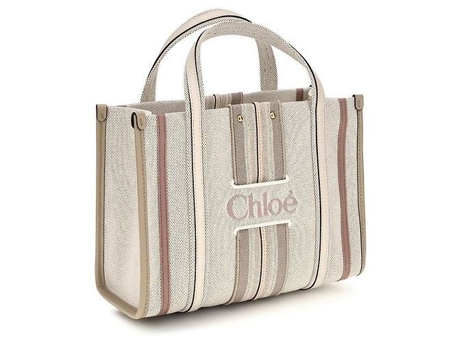 Chloé Beige Baumwollschultertasche - Ansicht 2