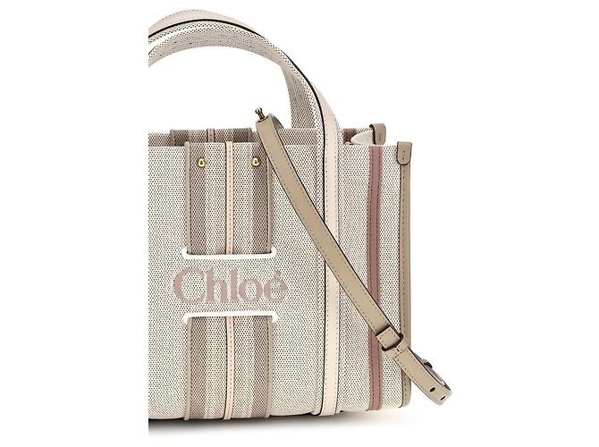 Chloé Beige Baumwollschultertasche - Ansicht 4