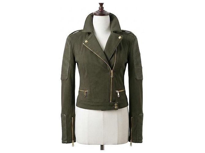 Burberry Gold-plattierte Cotton Rider Jacke - Ansicht 2