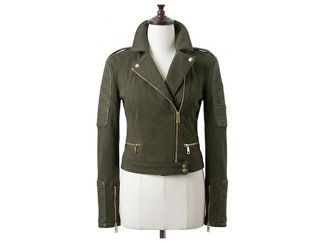 Burberry Gold-plattierte Cotton Rider Jacke - Ansicht 8