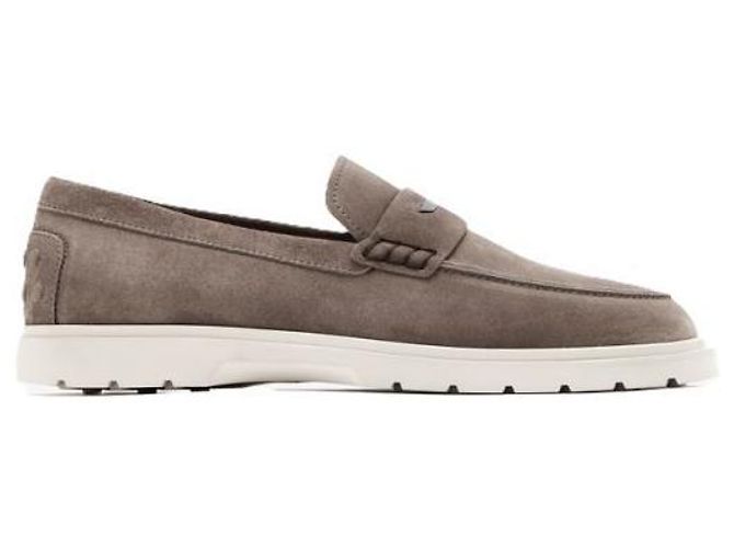 Mocassini Tod's in camoscio marrone - vista 2
