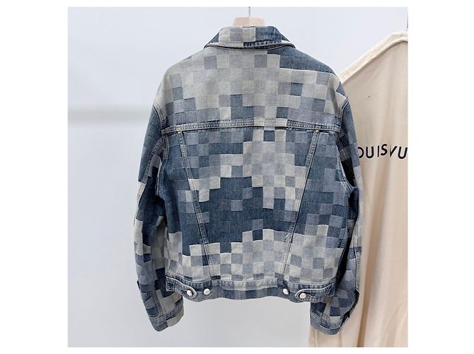 Louis Vuitton Giacca Trucker in Denim Grade - vista 4