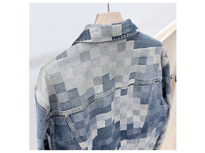 Louis Vuitton Giacca Trucker in Denim Grade - vista 5
