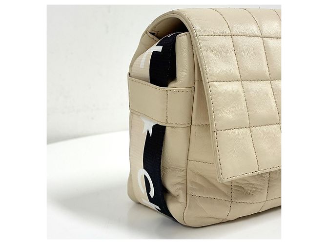 Chanel Borsa a tracolla sport in pelle Chocolate Bar - vista 10