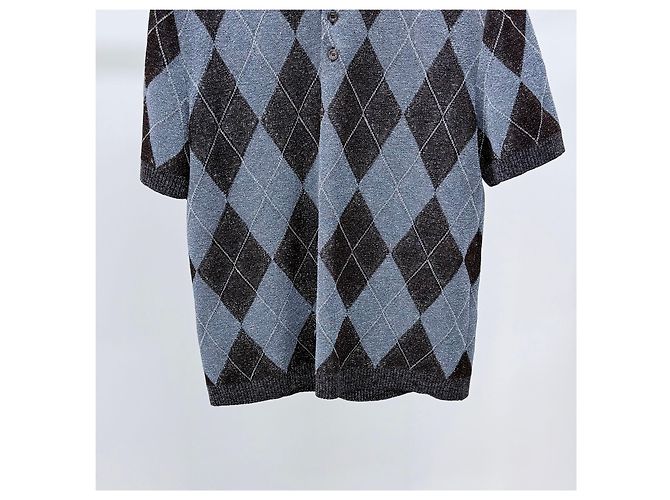 Gucci Kurzarm-Poloshirt aus bestickter Wolle - Ansicht 3