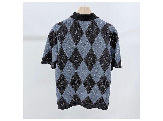 Gucci Kurzarm-Poloshirt aus bestickter Wolle - Ansicht 4