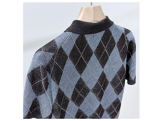 Gucci Kurzarm-Poloshirt aus bestickter Wolle - Ansicht 5