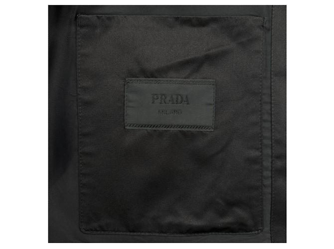 Prada Blouson Bomber à Capuche en Laine - vue 10