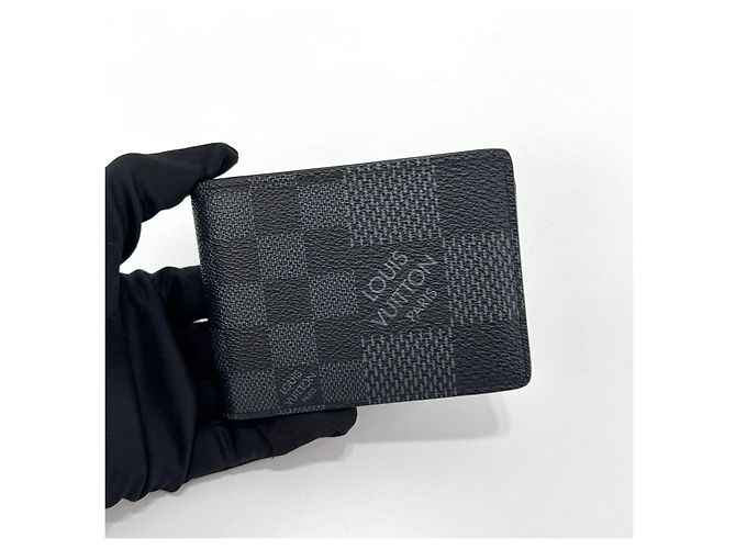 Louis Vuitton Portefeuille Multiple avec Porte-monnaie Damier Graphite - vue 5