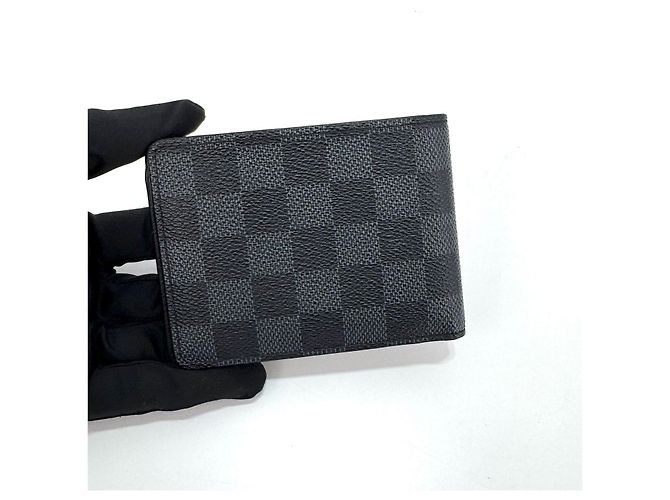 Louis Vuitton Portefeuille Multiple avec Porte-monnaie Damier Graphite - vue 6