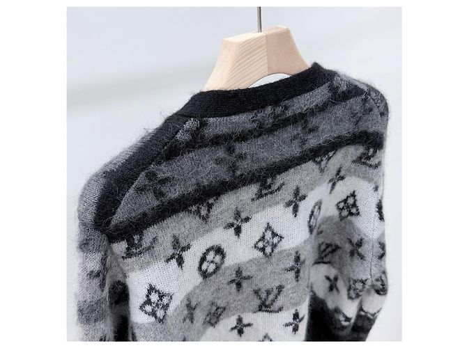 Louis Vuitton Mohair-Cardigan mit Monogramm Schwarz - Ansicht 5