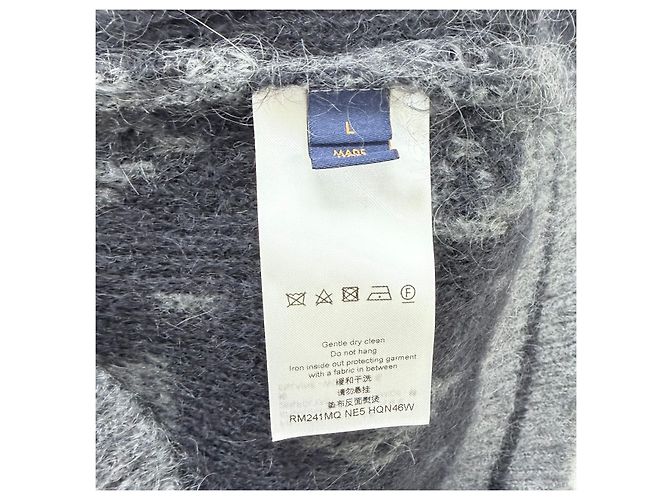 Louis Vuitton Mohair-Cardigan mit Monogramm Schwarz - Ansicht 6