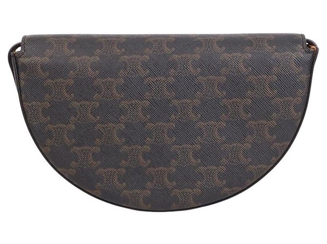 Céline Borsa a tracolla Triomphe Canvas - vista 2