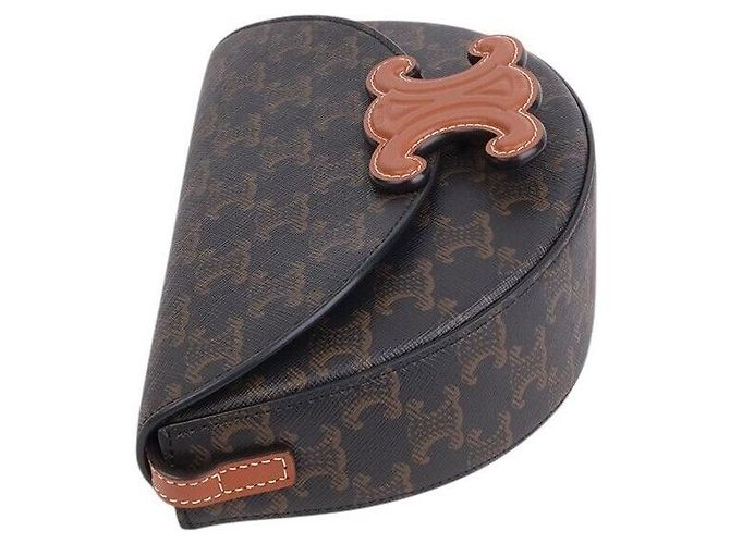 Céline Borsa a tracolla Triomphe Canvas - vista 5
